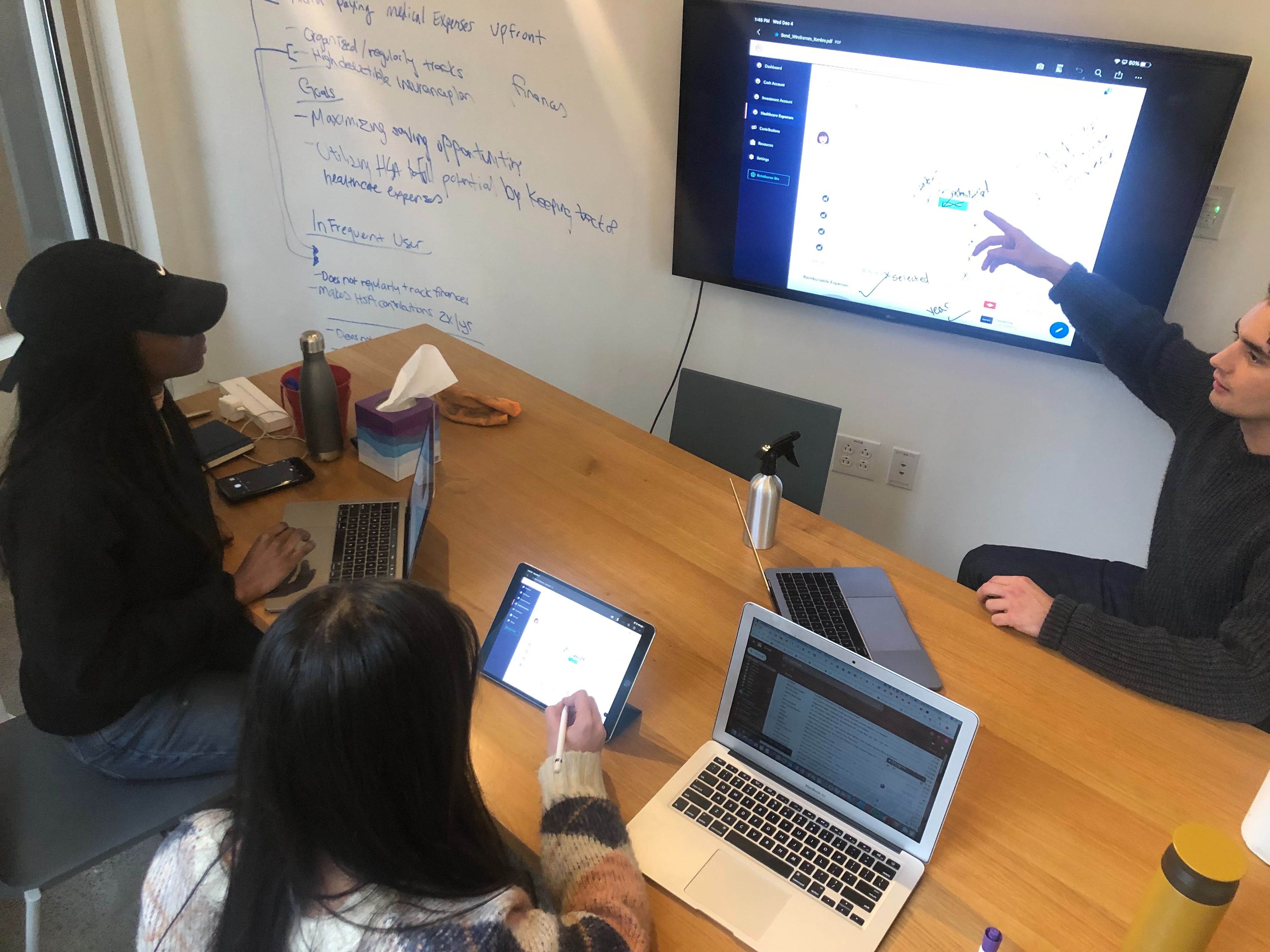 Team Collaboration Meeting - Marking Up Wireframes