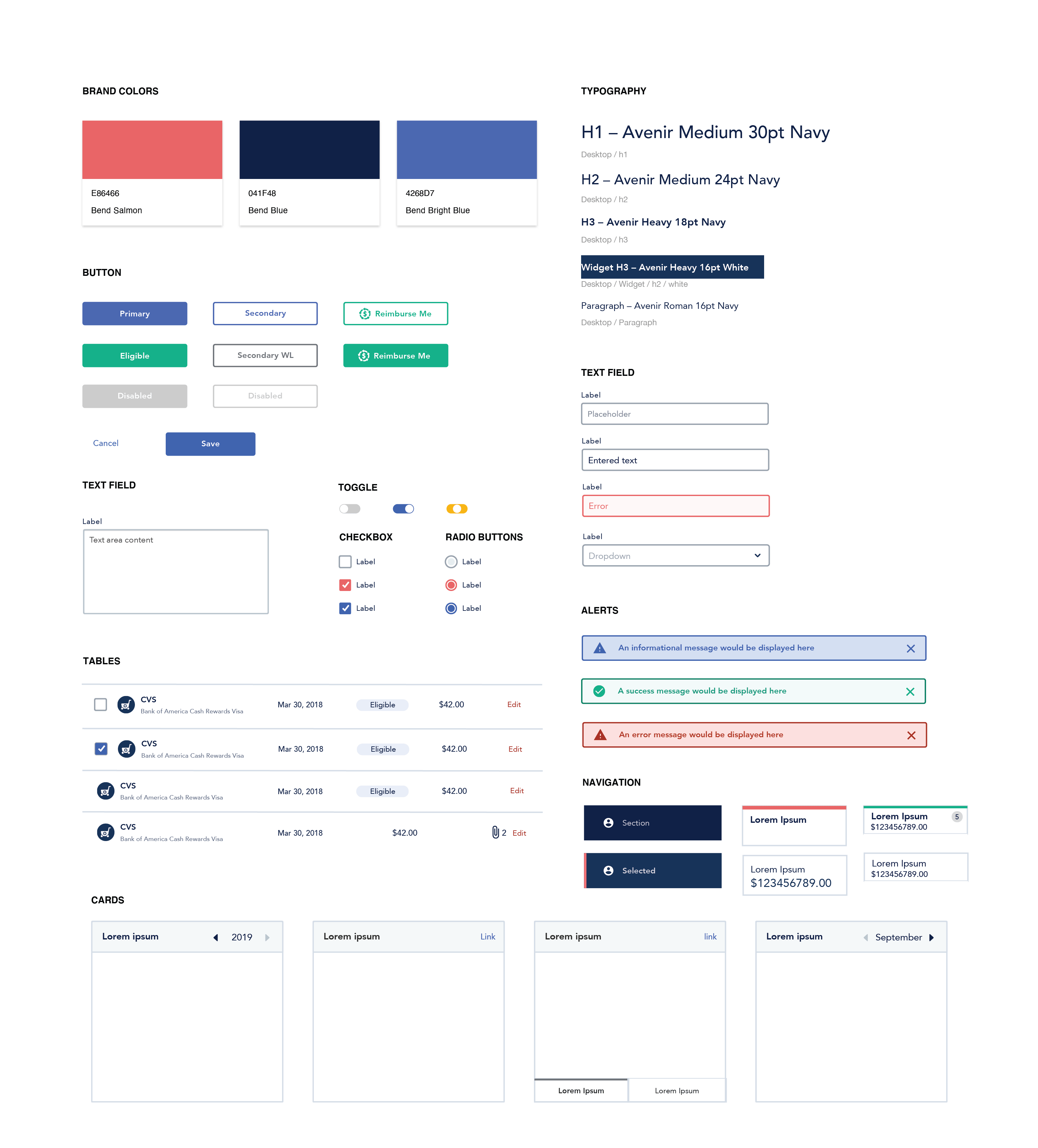Bend Design System